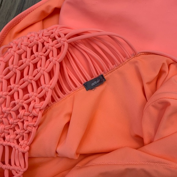 SOLD🎀Aerie Neon Coral One-Piece Swimsuit Size XXL - Picture 6 of 6